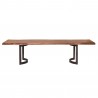 Moe's Home Collection Smoked Bent Large Dining Table - Front