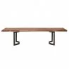 Moe's Home Collection Smoked Bent Large Dining Table - Front - Moe's Home Collection Smoked Bent Large Dining Table - Front