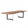 Moe's Home Collection Smoked Bent Large Dining Table - Side Persepective