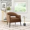 Zuo Modern Berkeley Accent Chair Vintage Brown - Lifestyle - Zuo Modern Berkeley Accent Chair Vintage Brown - Lifestyle