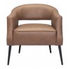 Zuo Modern Berkeley Accent Chair Vintage Brown - Front View
