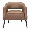 Zuo Modern Berkeley Accent Chair Vintage Brown - Front View - Zuo Modern Berkeley Accent Chair Vintage Brown - Front View