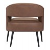 Zuo Modern Berkeley Accent Chair Vintage Brown - Back View