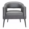 Zuo Modern Berkeley Accent Chair Vintage Gray- Front View - Zuo Modern Berkeley Accent Chair Vintage Gray- Front View