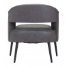 Zuo Modern Berkeley Accent Chair Vintage Gray- Back View
