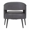 Zuo Modern Berkeley Accent Chair Vintage Gray- Back View - Zuo Modern Berkeley Accent Chair Vintage Gray- Back View