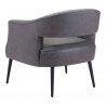 Zuo Modern Berkeley Accent Chair Vintage Gray- Back View