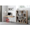 TemaHome Flow Desk in Oak & Black Lacquered Steel - Lifestyle 2