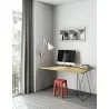 TemaHome Flow Desk in Oak & Black Lacquered Steel - Lifestyle - TemaHome Flow Desk in Oak & Black Lacquered Steel - Lifestyle