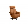 Beverly Swivel Recliner in Camel- side view