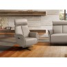 Beverly Swivel Recliner in Light Gray- Lifestyle