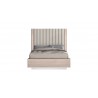 Whiteline Modern Living Waves Bed Full In High Gloss Beige Angley Frame - Front