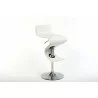 King Adjustable Height White Bar Stool - White - King Adjustable Height White Bar Stool - White