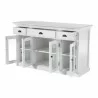 Nova Solo Buffet with 4 Glass Doors 3 Drawers, Side Angle - Nova Solo Buffet with 4 Glass Doors 3 Drawers, Side Angle