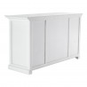 Nova Solo Buffet with 4 Glass Doors 3 Drawers, Side Angle