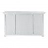 Nova Solo Buffet with 4 Glass Doors 3 Drawers, Back Angle