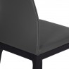 Bellini Modern Living Viola Dining Chair BLACK,GREY,WHITE, Seat Closeup View