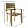 Catalina Stackable Armchair- dimension - Catalina Stackable Armchair- dimension