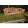Anderson Teak Curve 3-Seater Bench Extra Thick Wood - Lifestyle