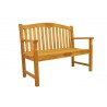 Anderson Teak 50-inch Round Rose Bench - Angled View