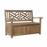Anderson Teak Vilano Storage Bench Side view - Anderson Teak Vilano Storage Bench Side view