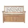 Anderson Teak Vilano Storage Bench Full view - Anderson Teak Vilano Storage Bench Full view