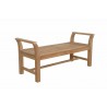 Anderson Teak Sakura Backless Bench - Angled View