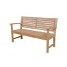 Anderson Teak Victoria 3-Seater Bench - Angled