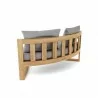 Anderson Teak Circular Modular Deep Seating - Light Grey Back View - Anderson Teak Circular Modular Deep Seating - Light Grey Back View