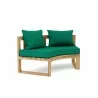 Anderson Teak Circular Modular Deep Seating - Forest Green - Anderson Teak Circular Modular Deep Seating - Forest Green