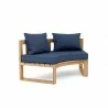 Anderson Teak Circular Modular Deep Seating - Navy - Anderson Teak Circular Modular Deep Seating - Navy