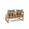 Anderson Teak Straight Modular Deep Seating - Grey Back Angle