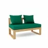 Anderson Teak Straight Modular Deep Seating - Forest Green - Anderson Teak Straight Modular Deep Seating - Forest Green