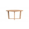 Sunset West Natural Teak 56" Round Dining Table Front