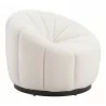 Bhutan Accent Chair in Cream- Side view 1 - Bhutan Accent Chair in Cream- Side view 1