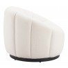 Bhutan Accent Chair in Cream- Side view 2