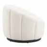 Bhutan Accent Chair in Cream- Side view 2 - Bhutan Accent Chair in Cream- Side view 2