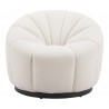 Bhutan Accent Chair in Cream- front view 1