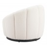 Bhutan Accent Chair in Cream- Side view 3