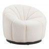Bhutan Accent Chair in Cream- Side view 4