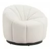 Bhutan Accent Chair in Cream- Side view 4 - Bhutan Accent Chair in Cream- Side view 4
