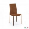 Bellini Italian Home Marta Dining Chair in Tan - Set of Two - Front Side Angle