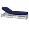 Miami Adjustable Chaise in Echo Midnight w/ Self Welt - Front Side Angle