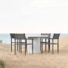 Azzurro Living Cabo 48 Round Dining Table - Lifestyle 2 - Azzurro Living Cabo 48 Round Dining Table - Lifestyle 2