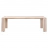 Essentials For Living Big Sur Outdoor Dining Table - Gray Teak - Front Angle