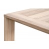 Essentials For Living Big Sur Outdoor Dining Table - Gray Teak - Closeup Top Angle