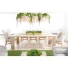 Essentials For Living Big Sur Outdoor Dining Table - Gray Teak - Lifestyle