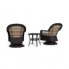 Tortuga Outdoor Biloxi 3Pc Bistro Set Espresso Wicker Back