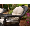 Tortuga Outdoor Biloxi 3Pc Bistro Set Espresso Wicker Close Up