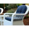 Tortuga Outdoor Biloxi 3Pc Bistro Set White Wicker Chair